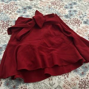 Red Zara skirt